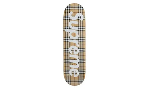 Skateboard deck beige Supreme x Burberry