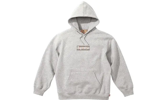 Sudadera con logo Box gris Supreme x Burberry
