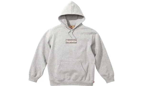 Sudadera con logo Box gris Supreme x Burberry