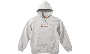 Supreme x Burberry box logo hoodie grey