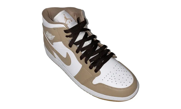 1LACES "Mocha" Brown Flat Laces Blckthemall