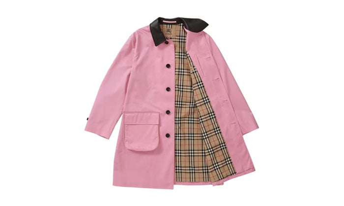 Supreme x Burberry trench pink
