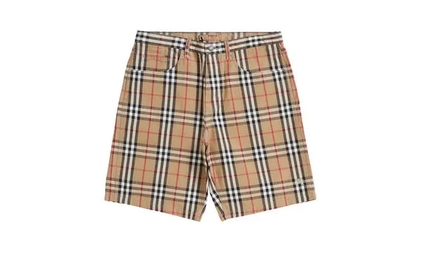 Pantalón corto vaquero beige Supreme x Burberry