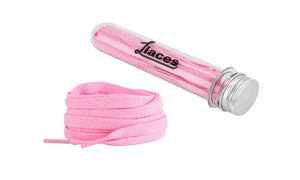 1LACES Pink Flat Laces Blckthemall
