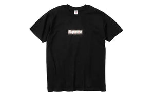 Box logo tee black Supreme x Burberry