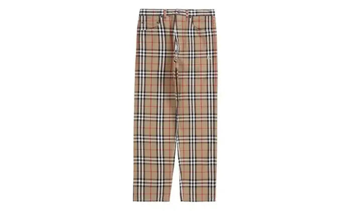 Supreme x Burberry regular jeans beige