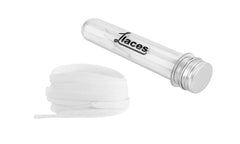 1LACES Cordones planos blancos