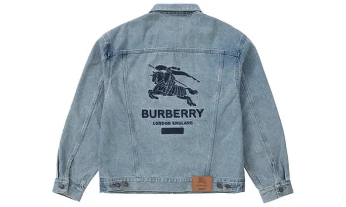 Denim jacket blue Supreme x Burberry