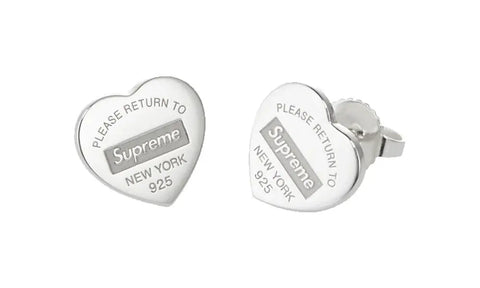 Earrings return to heart tag